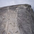 Half Dome. (view from where you start climbing)